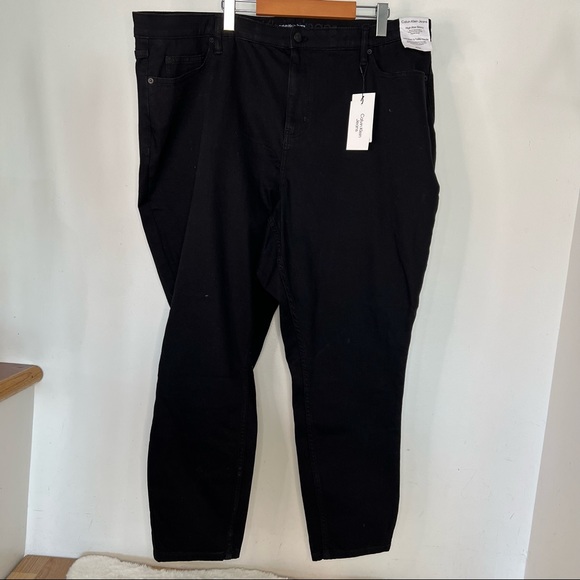 NEW Calvin Klein Women's Black High Rise Skinny Jeans Soft Repreve Plus Size 22W - Picture 2 of 10